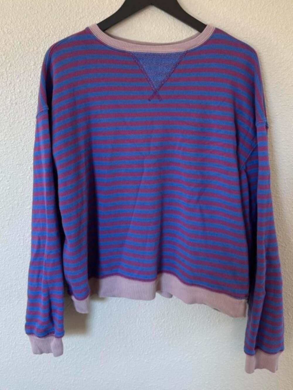 Pre-loved Free People - We The Free Classic Striped Oversized Crewneck XS